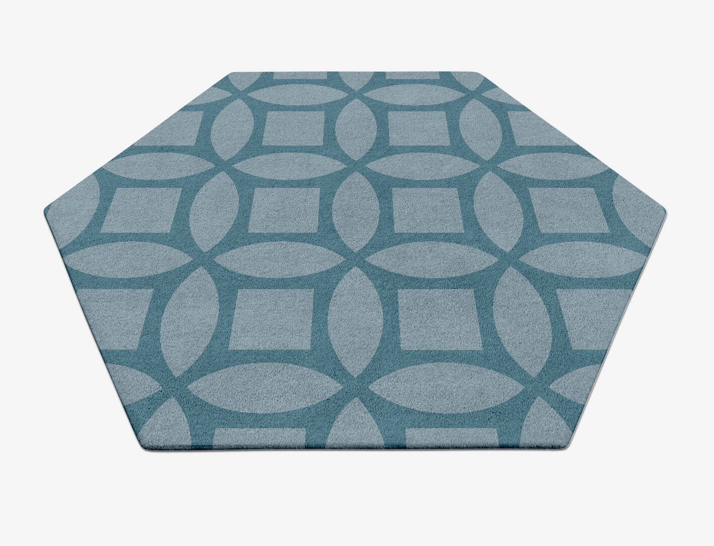 Aster Modern Geometrics Hexagon Hand Tufted Pure Wool Custom Rug by Rug Artisan