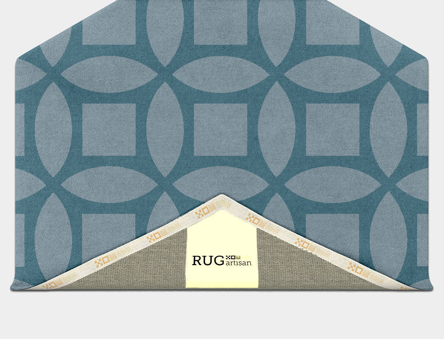Aster Modern Geometrics Hexagon Hand Tufted Pure Wool Custom Rug by Rug Artisan