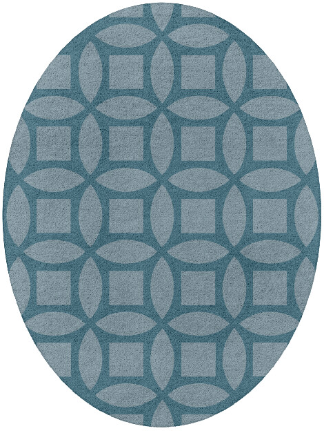 Aster Modern Geometrics Oval Hand Tufted Pure Wool Custom Rug by Rug Artisan