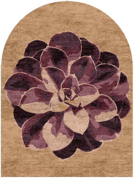 Astrantia Floral Arch Hand Knotted Bamboo Silk Custom Rug by Rug Artisan