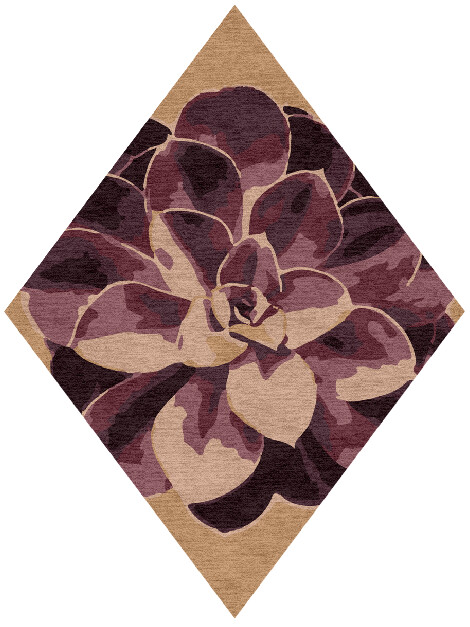 Astrantia Floral Diamond Hand Knotted Tibetan Wool Custom Rug by Rug Artisan