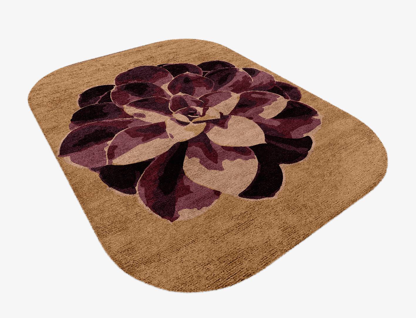 Astrantia Floral Oblong Hand Knotted Bamboo Silk Custom Rug by Rug Artisan