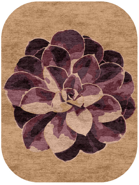 Astrantia Floral Oblong Hand Knotted Bamboo Silk Custom Rug by Rug Artisan