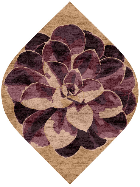 Astrantia Floral Ogee Hand Knotted Bamboo Silk Custom Rug by Rug Artisan