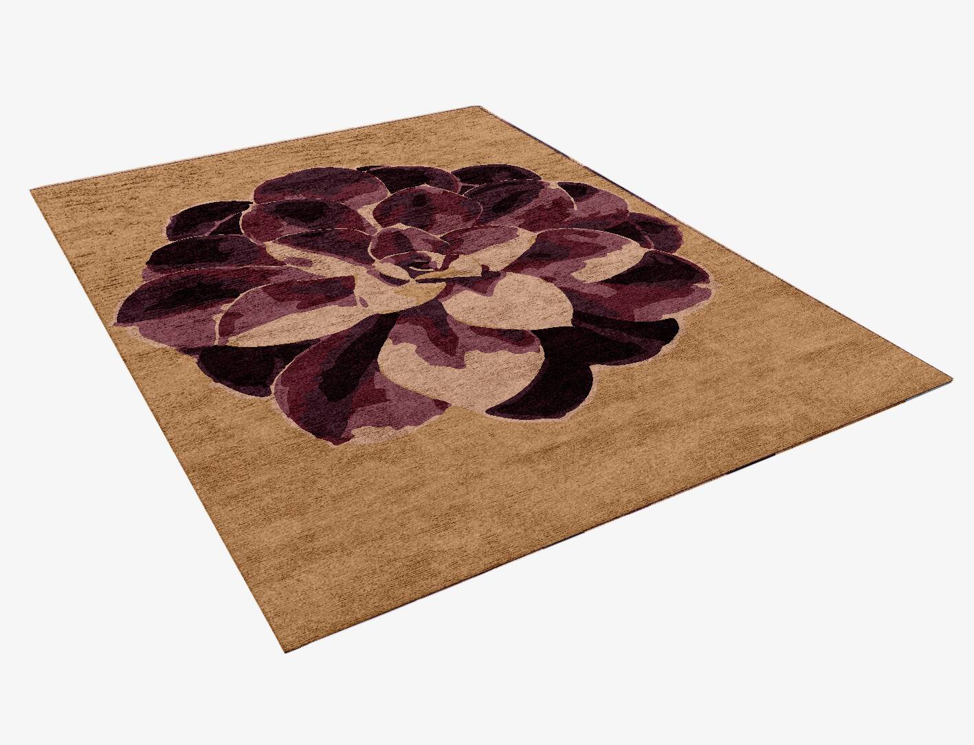 Astrantia Floral Rectangle Hand Knotted Bamboo Silk Custom Rug by Rug Artisan