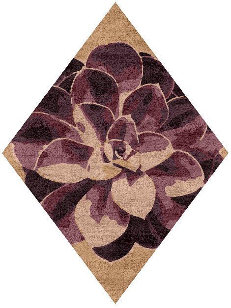 Astrantia Floral Diamond Hand Tufted Bamboo Silk Custom Rug by Rug Artisan