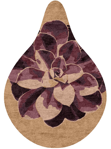 Astrantia Floral Drop Hand Tufted Bamboo Silk Custom Rug by Rug Artisan