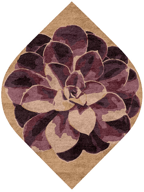 Astrantia Floral Ogee Hand Tufted Bamboo Silk Custom Rug by Rug Artisan