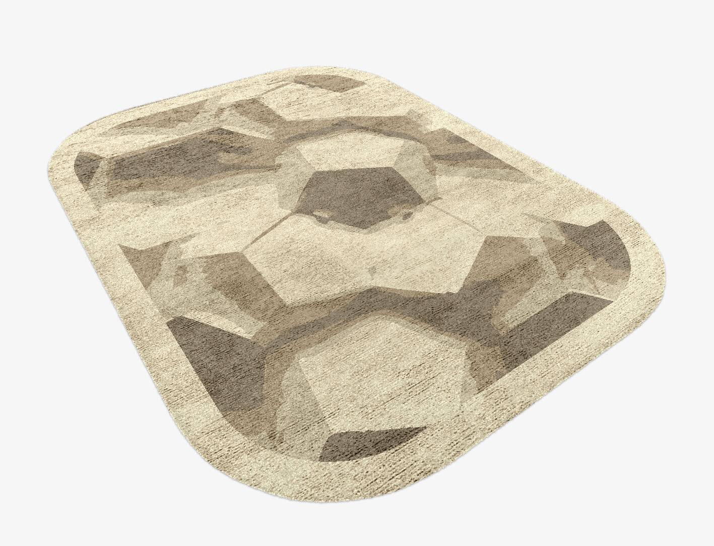 Ato Origami Oblong Hand Knotted Bamboo Silk Custom Rug by Rug Artisan