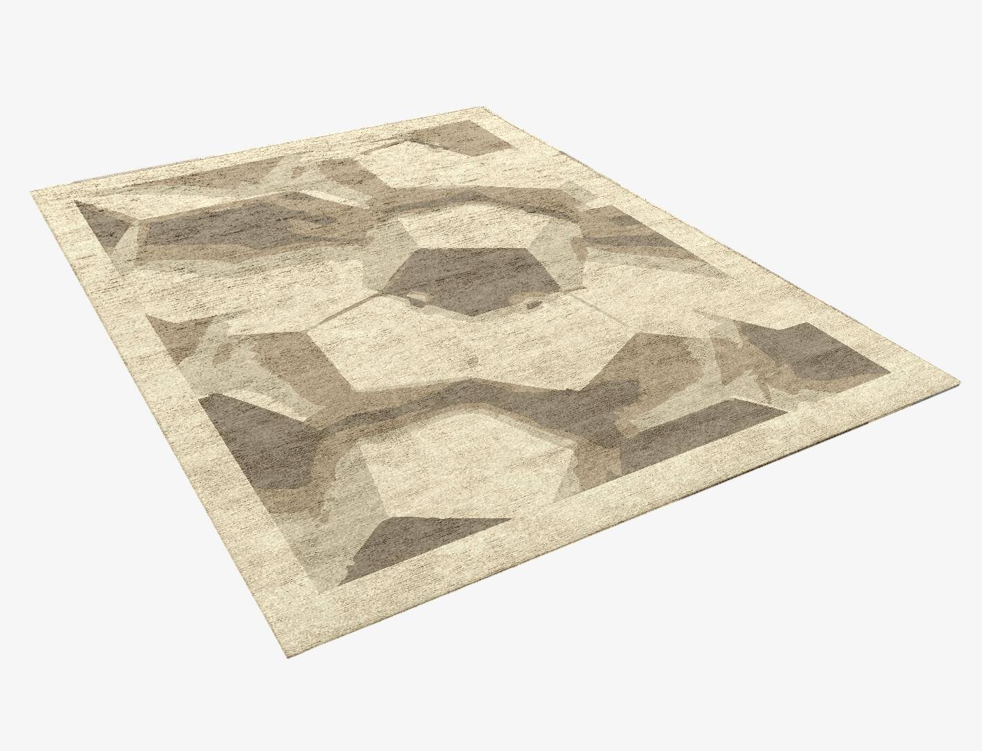 Ato Origami Rectangle Hand Knotted Bamboo Silk Custom Rug by Rug Artisan