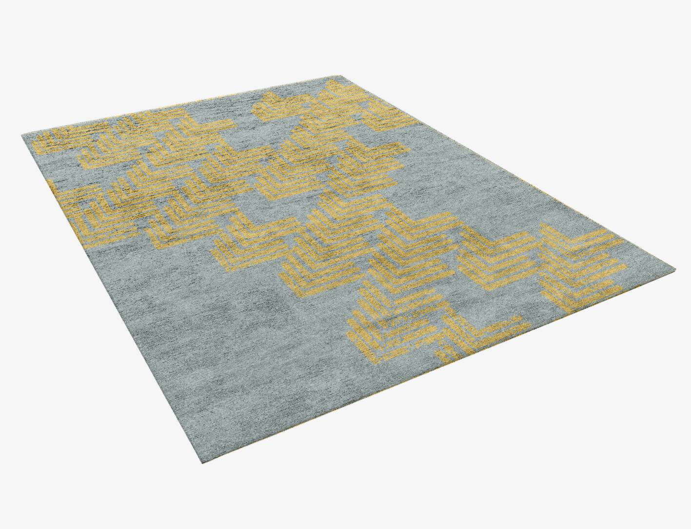 Aumia  Rectangle Hand Knotted Bamboo Silk Custom Rug by Rug Artisan