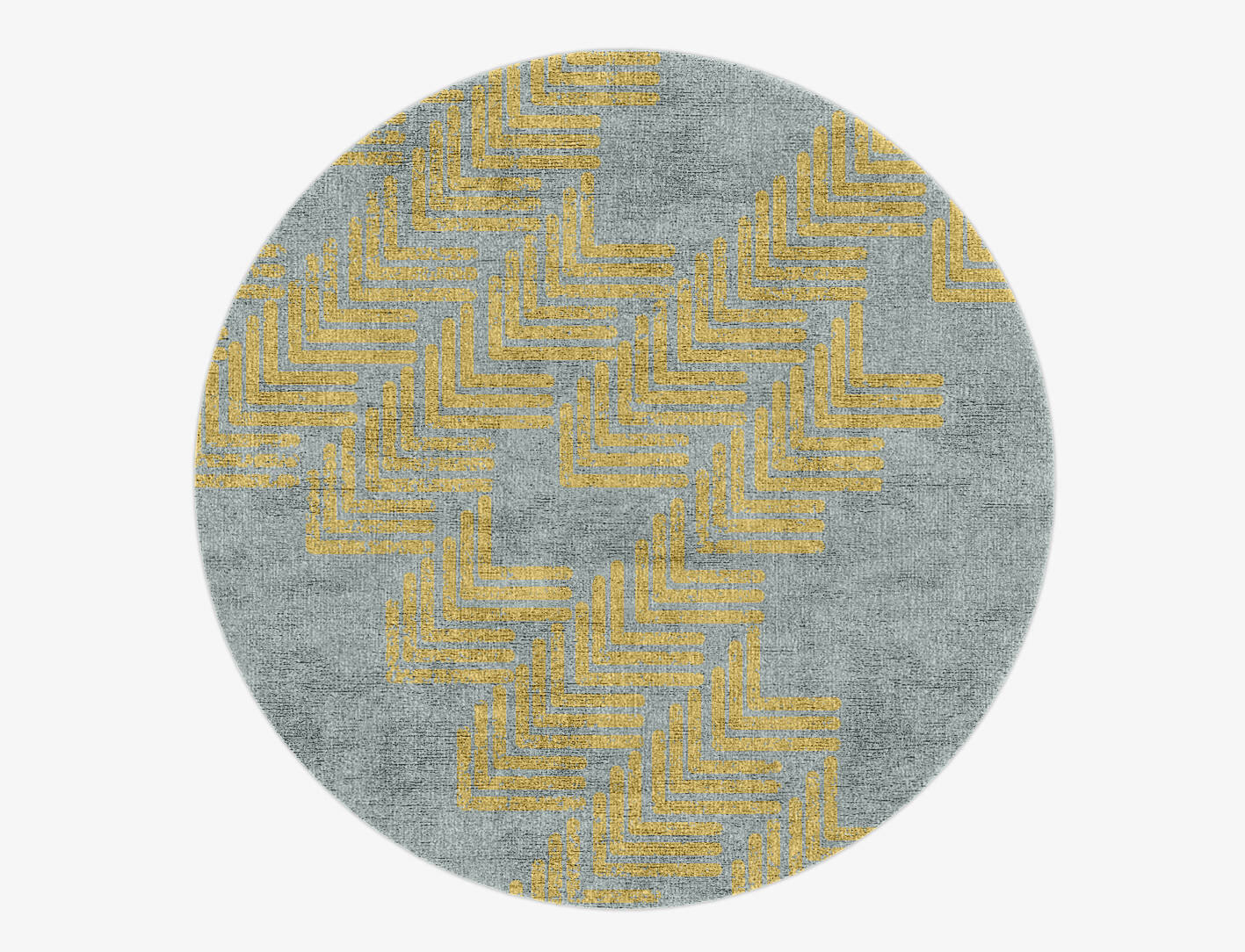 Aumia  Round Hand Knotted Bamboo Silk Custom Rug by Rug Artisan