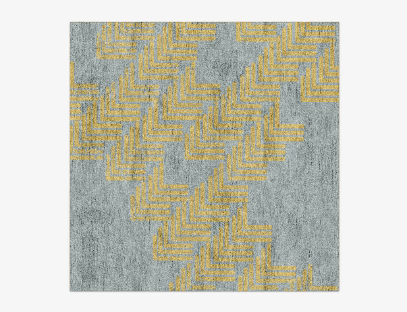 Aumia  Square Hand Knotted Bamboo Silk Custom Rug by Rug Artisan