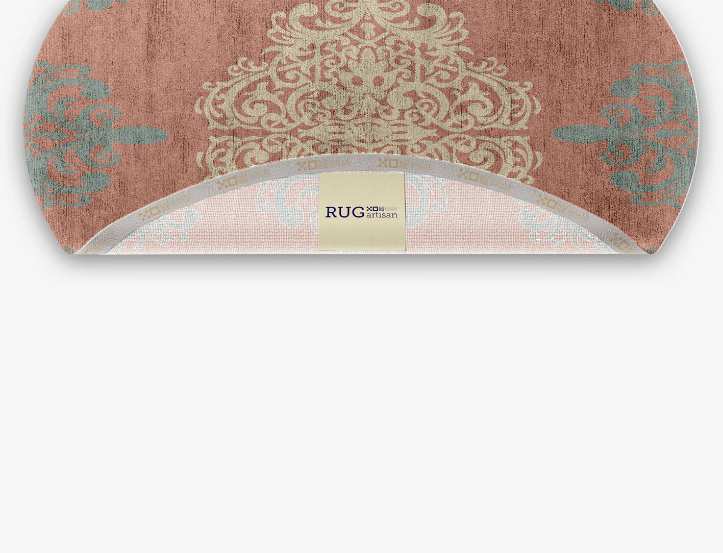 Aurelia Blue Royal Oval Hand Knotted Bamboo Silk Custom Rug by Rug Artisan