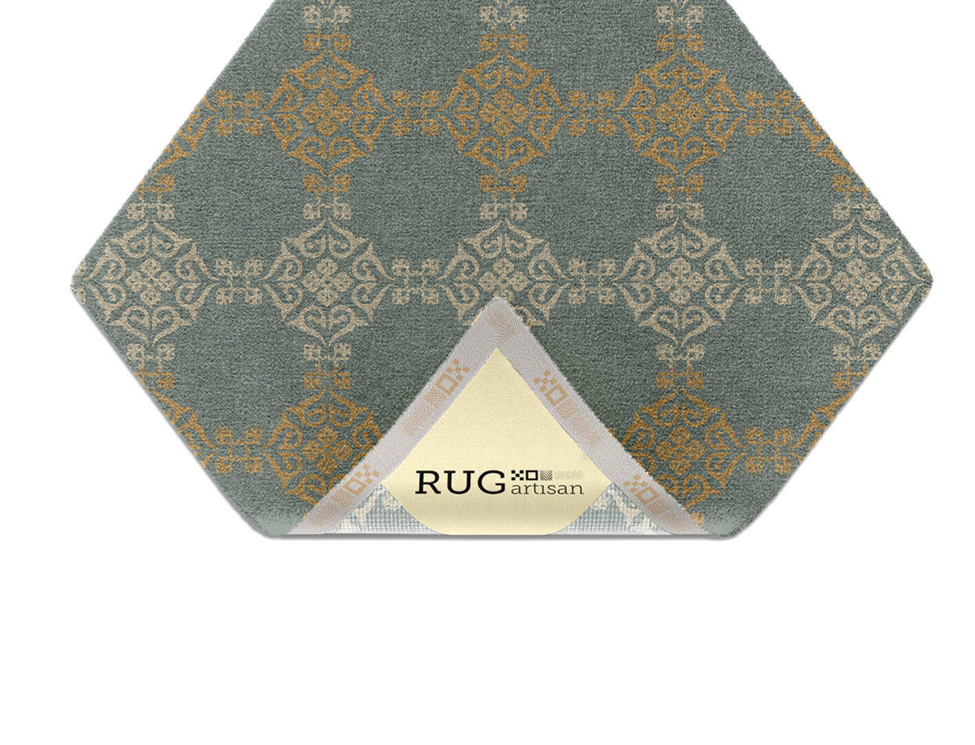 Aureous Blue Royal Diamond Hand Knotted Tibetan Wool Custom Rug by Rug Artisan