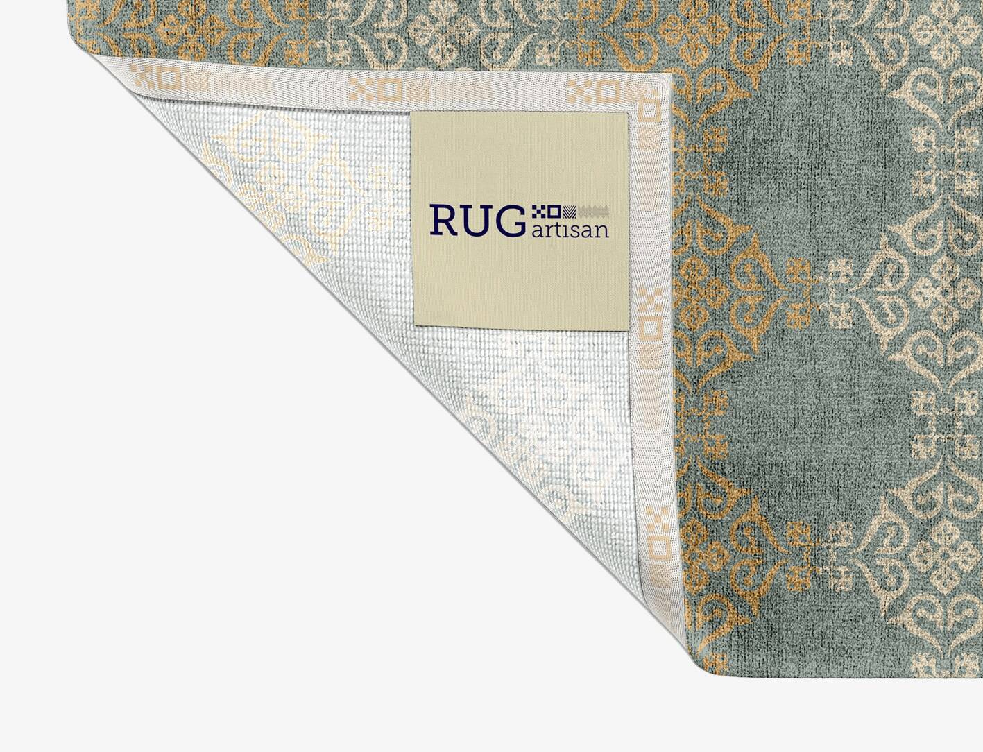 Aureous Blue Royal Rectangle Hand Knotted Bamboo Silk Custom Rug by Rug Artisan