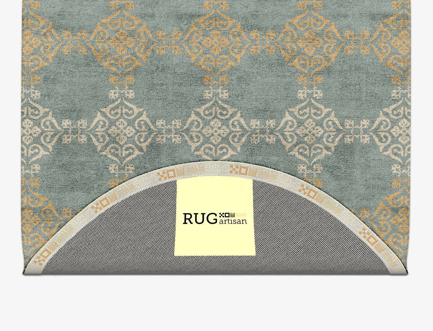 Aureous Blue Royal Capsule Hand Tufted Bamboo Silk Custom Rug by Rug Artisan