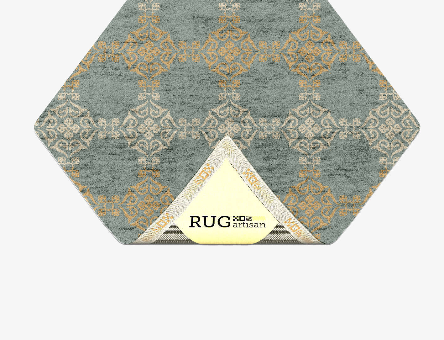 Aureous Blue Royal Diamond Hand Tufted Bamboo Silk Custom Rug by Rug Artisan