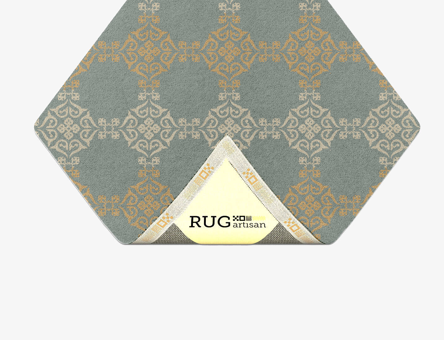 Aureous Blue Royal Diamond Hand Tufted Pure Wool Custom Rug by Rug Artisan
