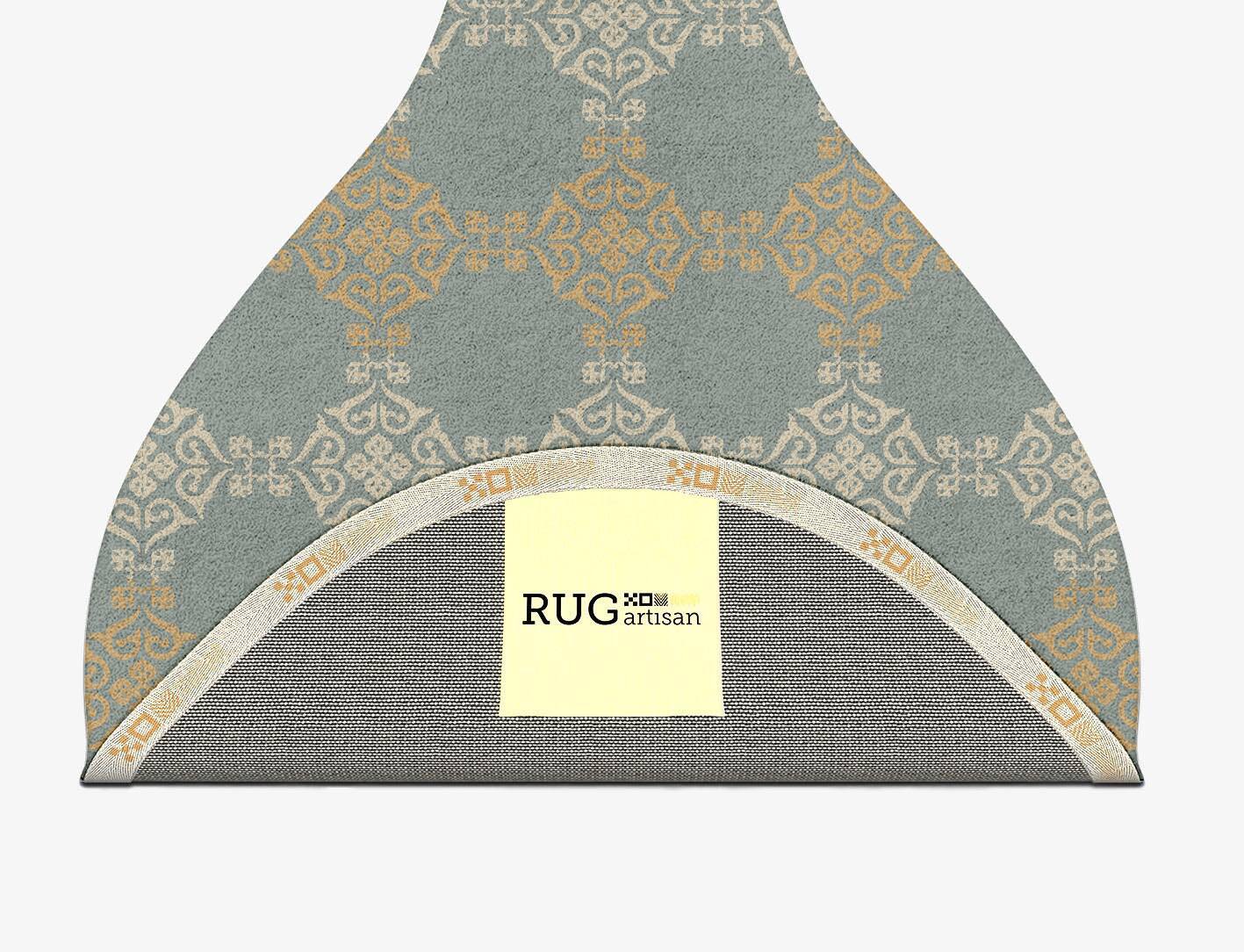 Aureous Blue Royal Drop Hand Tufted Pure Wool Custom Rug by Rug Artisan