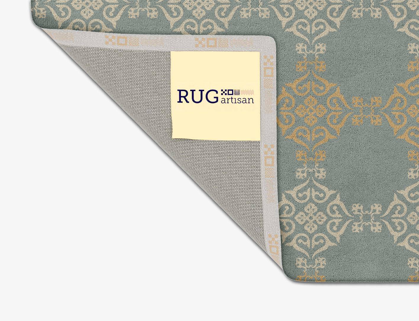 Aureous Blue Royal Square Hand Tufted Pure Wool Custom Rug by Rug Artisan