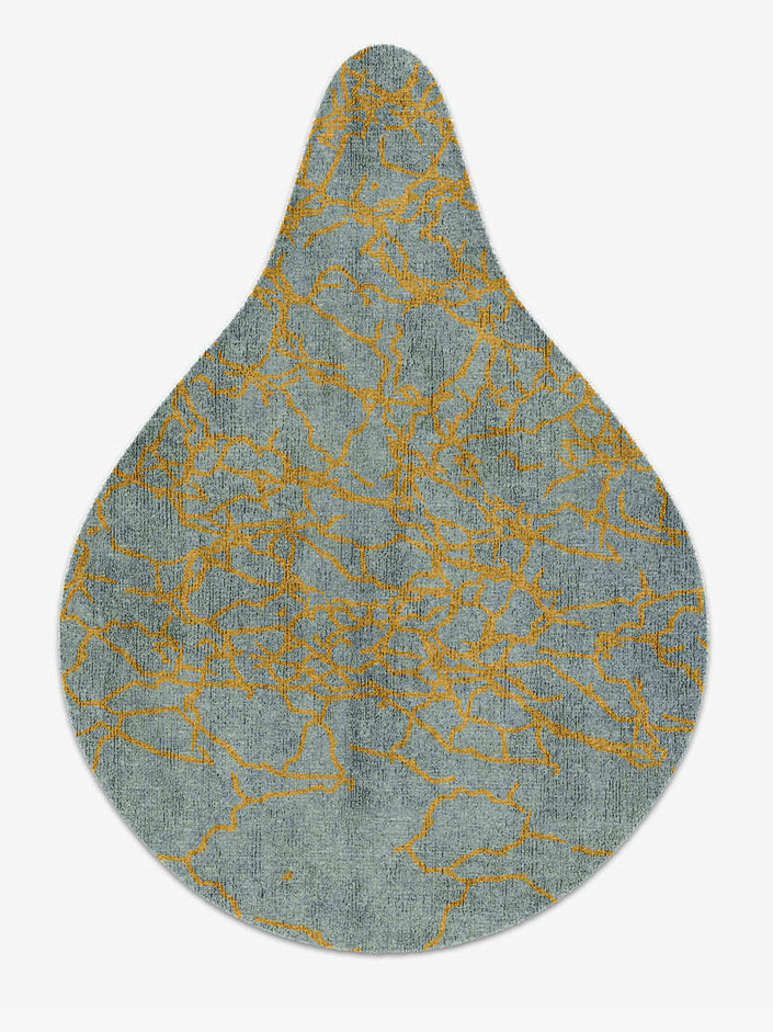 Auric  Drop Hand Knotted Bamboo Silk Custom Rug by Rug Artisan