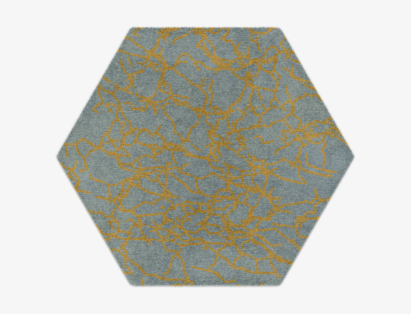 Auric  Hexagon Hand Knotted Tibetan Wool Custom Rug by Rug Artisan