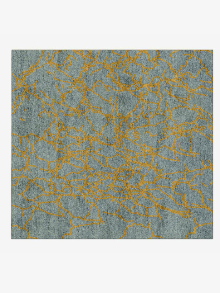 Auric  Square Hand Knotted Bamboo Silk Custom Rug by Rug Artisan