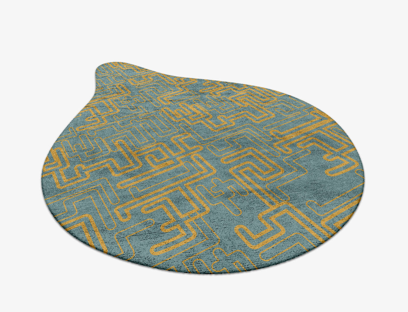 Aurum  Drop Hand Tufted Bamboo Silk Custom Rug by Rug Artisan