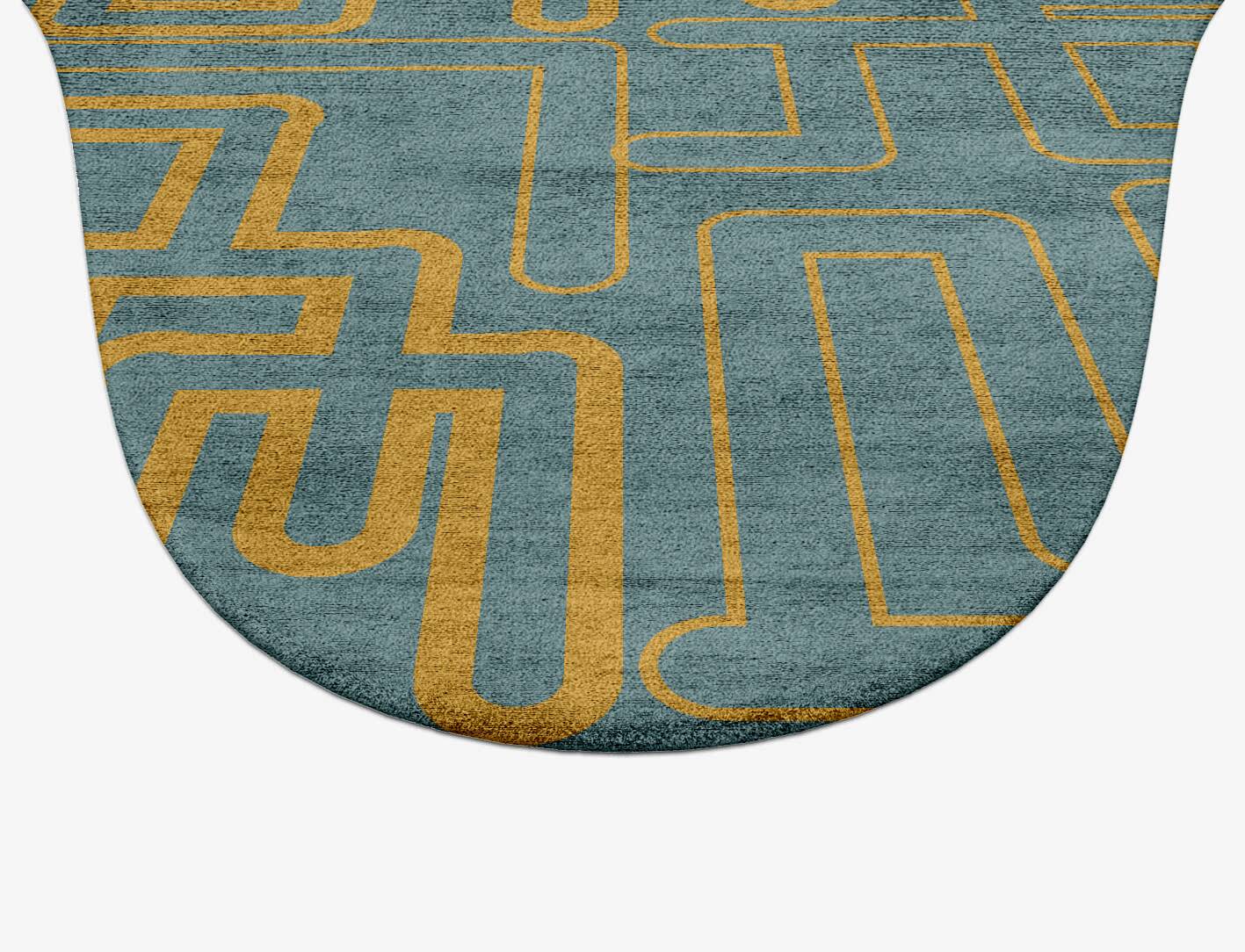 Aurum  Drop Hand Tufted Bamboo Silk Custom Rug by Rug Artisan