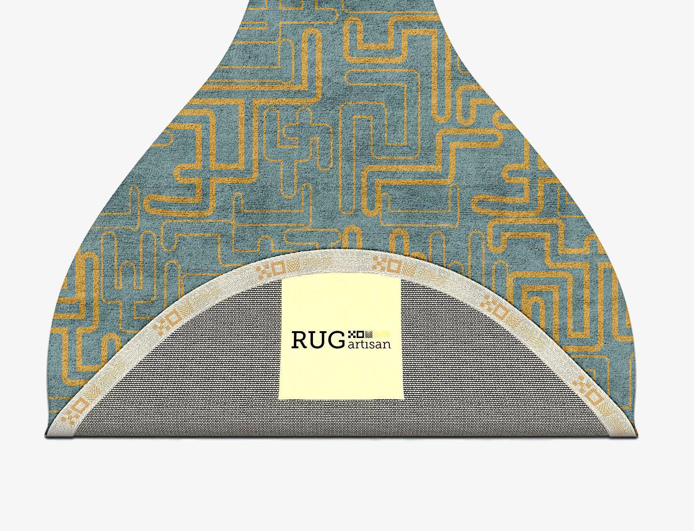 Aurum  Drop Hand Tufted Bamboo Silk Custom Rug by Rug Artisan