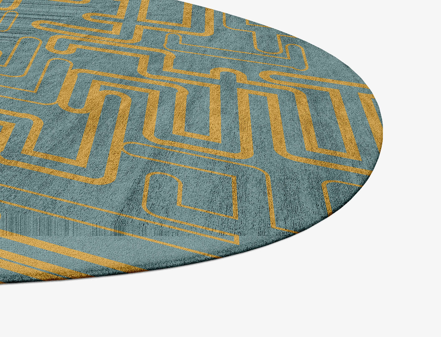 Aurum  Splash Hand Tufted Bamboo Silk Custom Rug by Rug Artisan