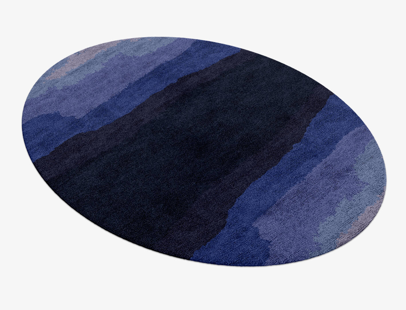 Austin Gradation Oval Hand Knotted Bamboo Silk Custom Rug by Rug Artisan