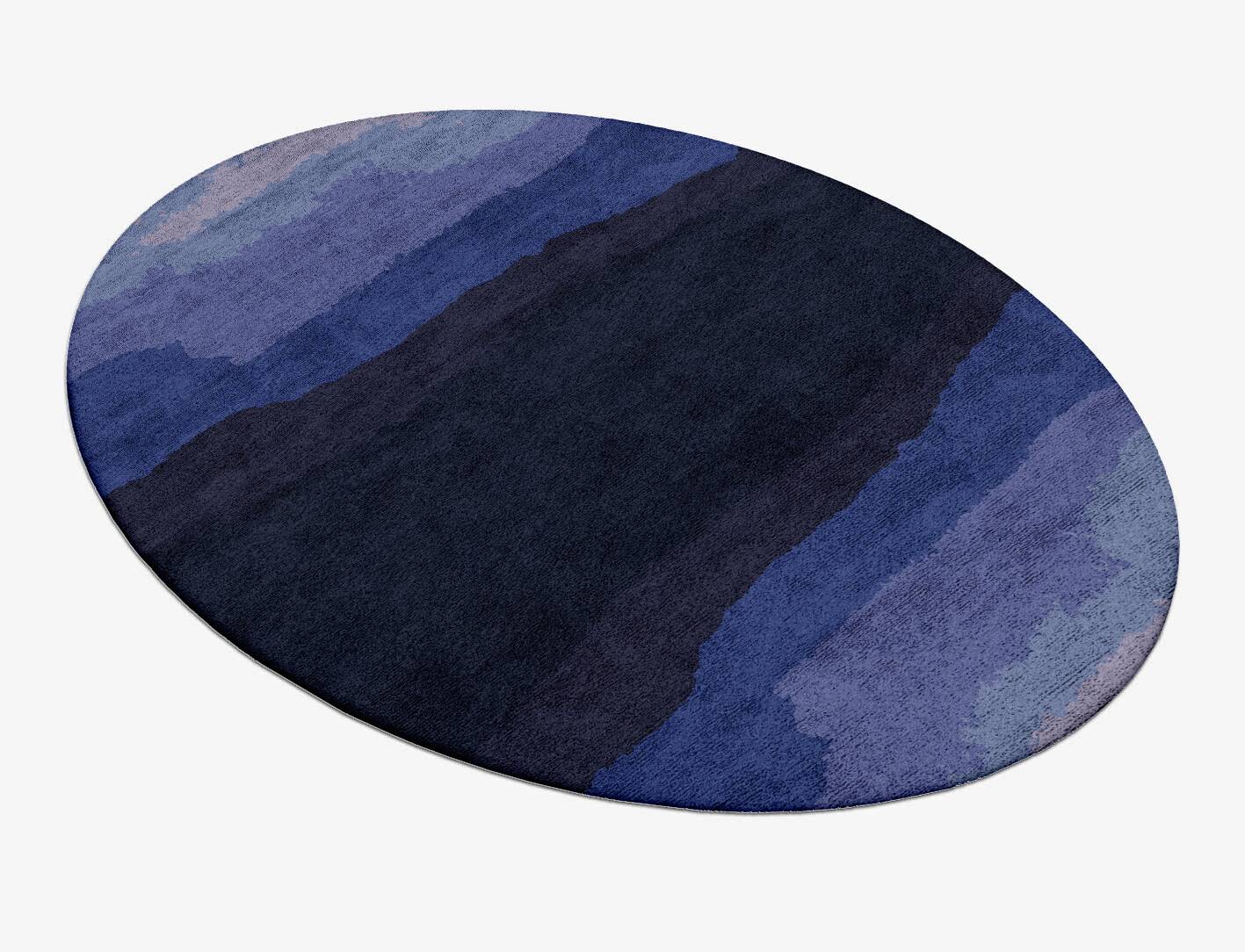 Austin Gradation Oval Hand Tufted Bamboo Silk Custom Rug by Rug Artisan