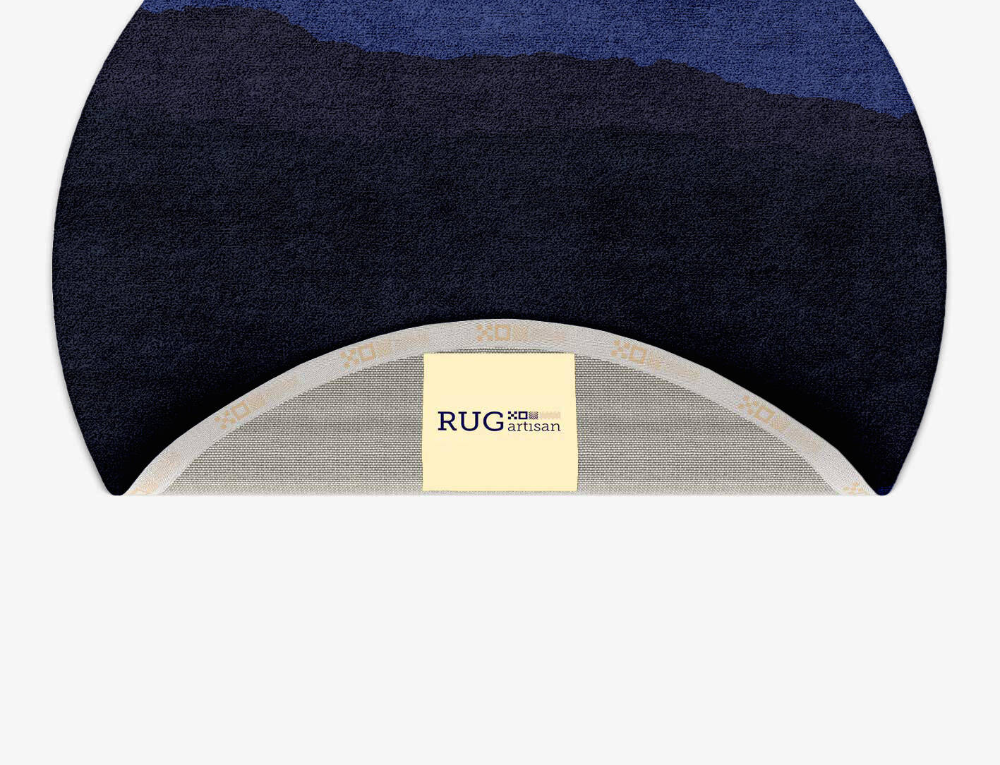 Austin Gradation Round Hand Tufted Bamboo Silk Custom Rug by Rug Artisan