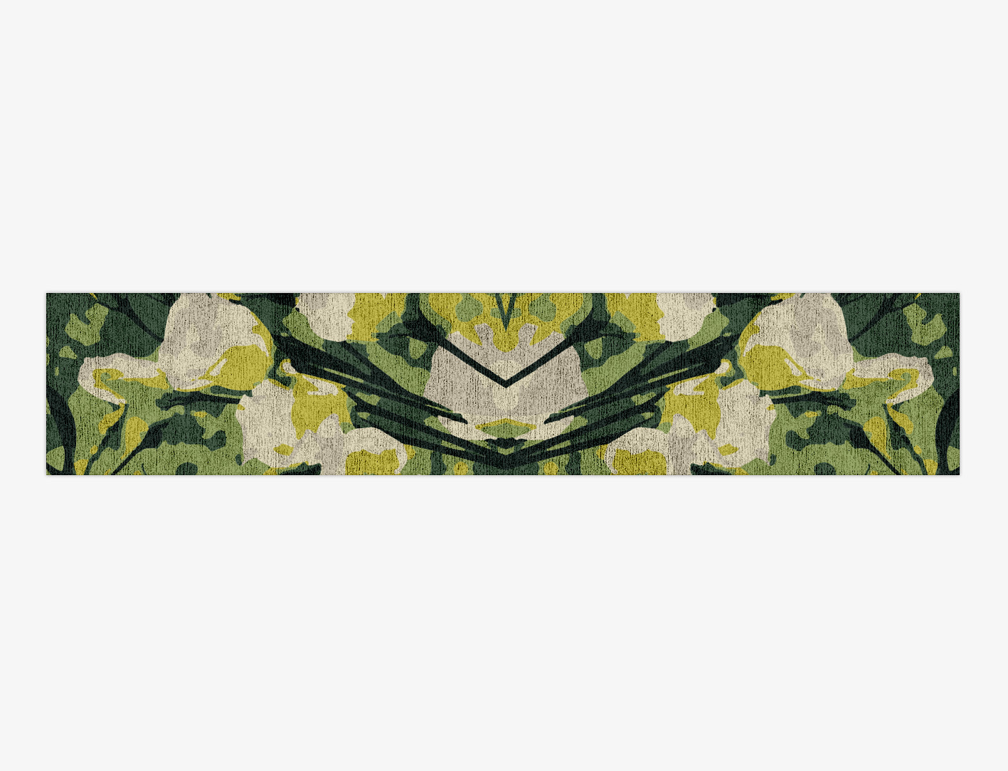 Autumn Floral Runner Hand Knotted Bamboo Silk Custom Rug by Rug Artisan