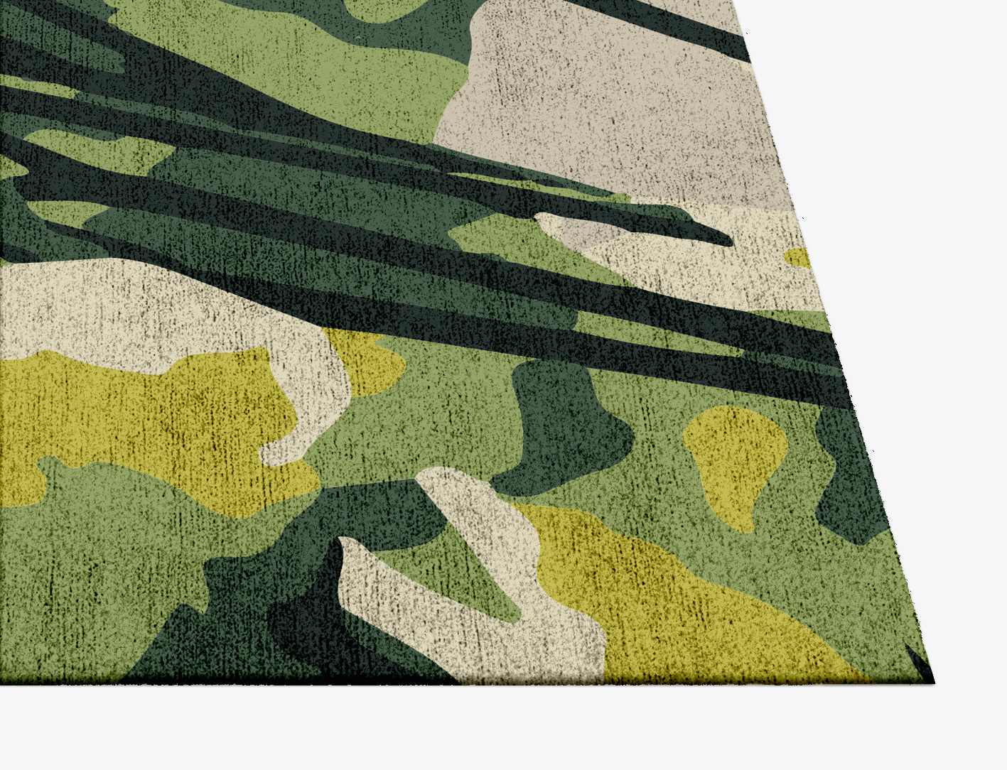 Autumn Floral Square Hand Knotted Bamboo Silk Custom Rug by Rug Artisan