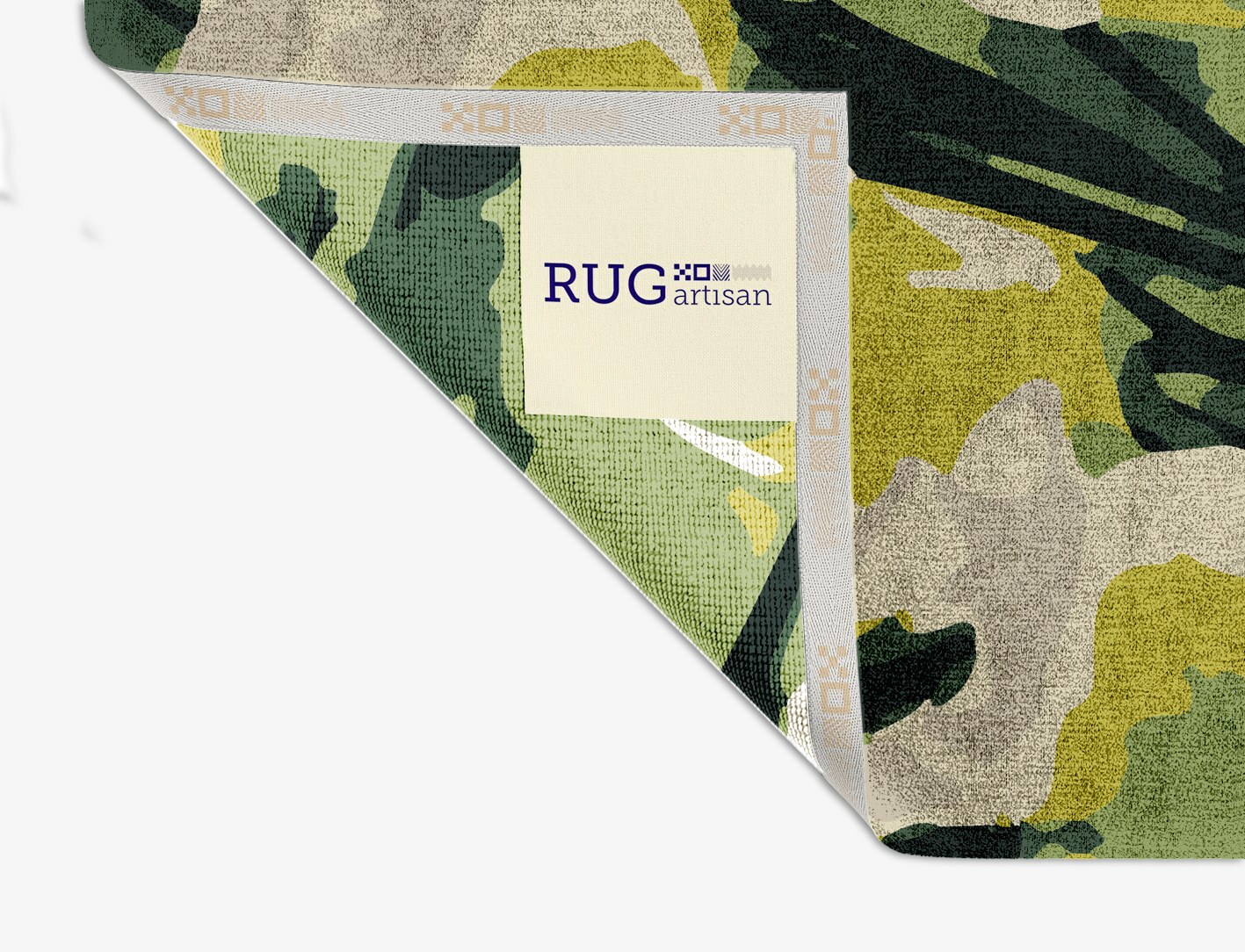 Autumn Floral Square Hand Knotted Bamboo Silk Custom Rug by Rug Artisan