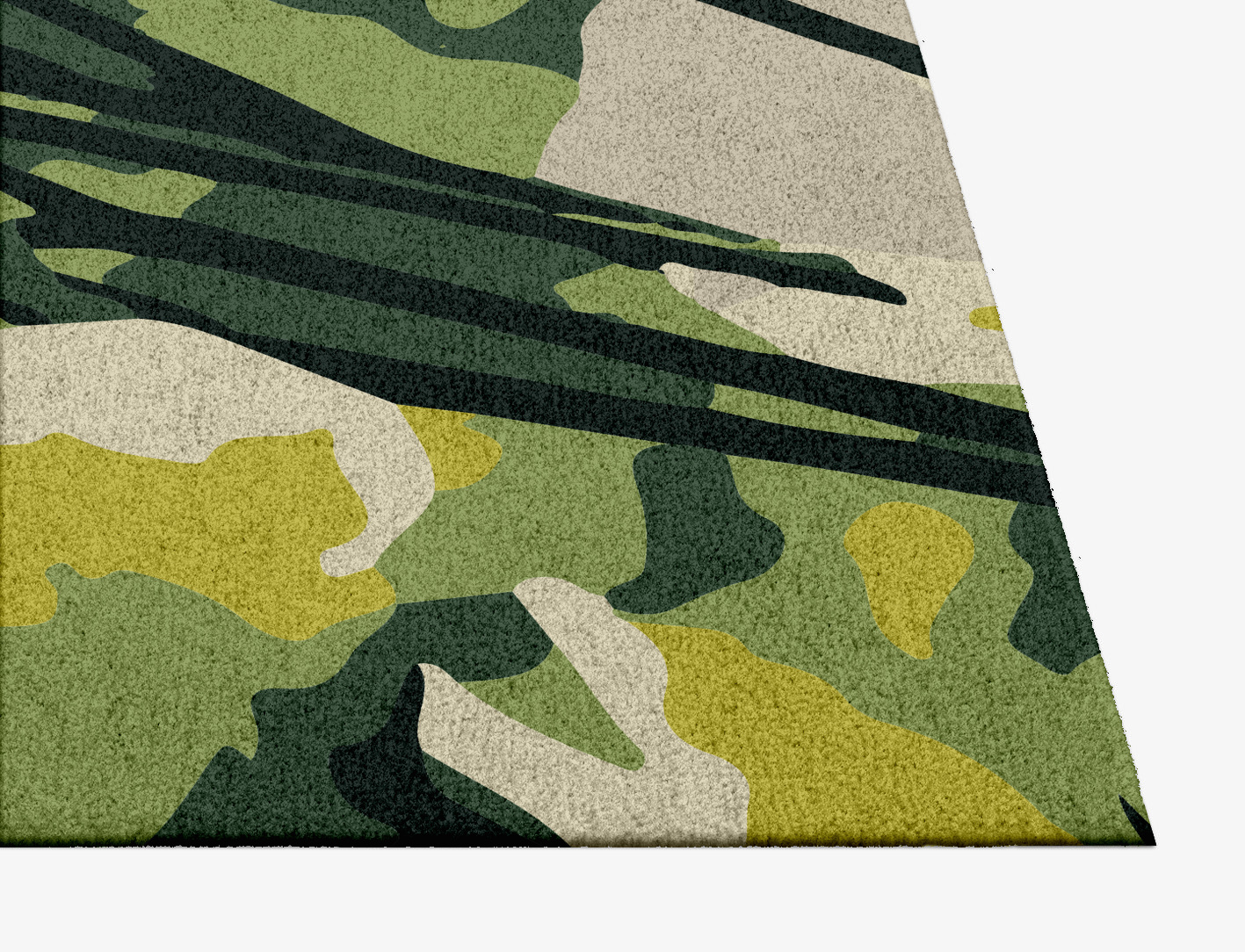 Autumn Floral Square Hand Knotted Tibetan Wool Custom Rug by Rug Artisan