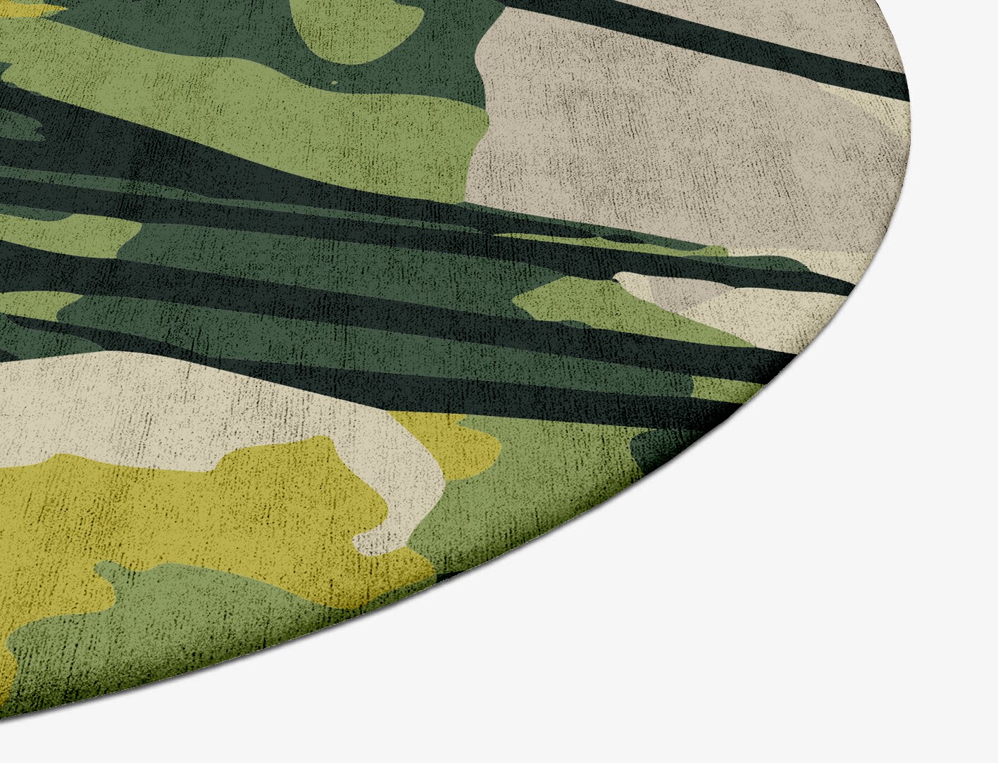 Autumn Floral Oval Hand Tufted Bamboo Silk Custom Rug by Rug Artisan