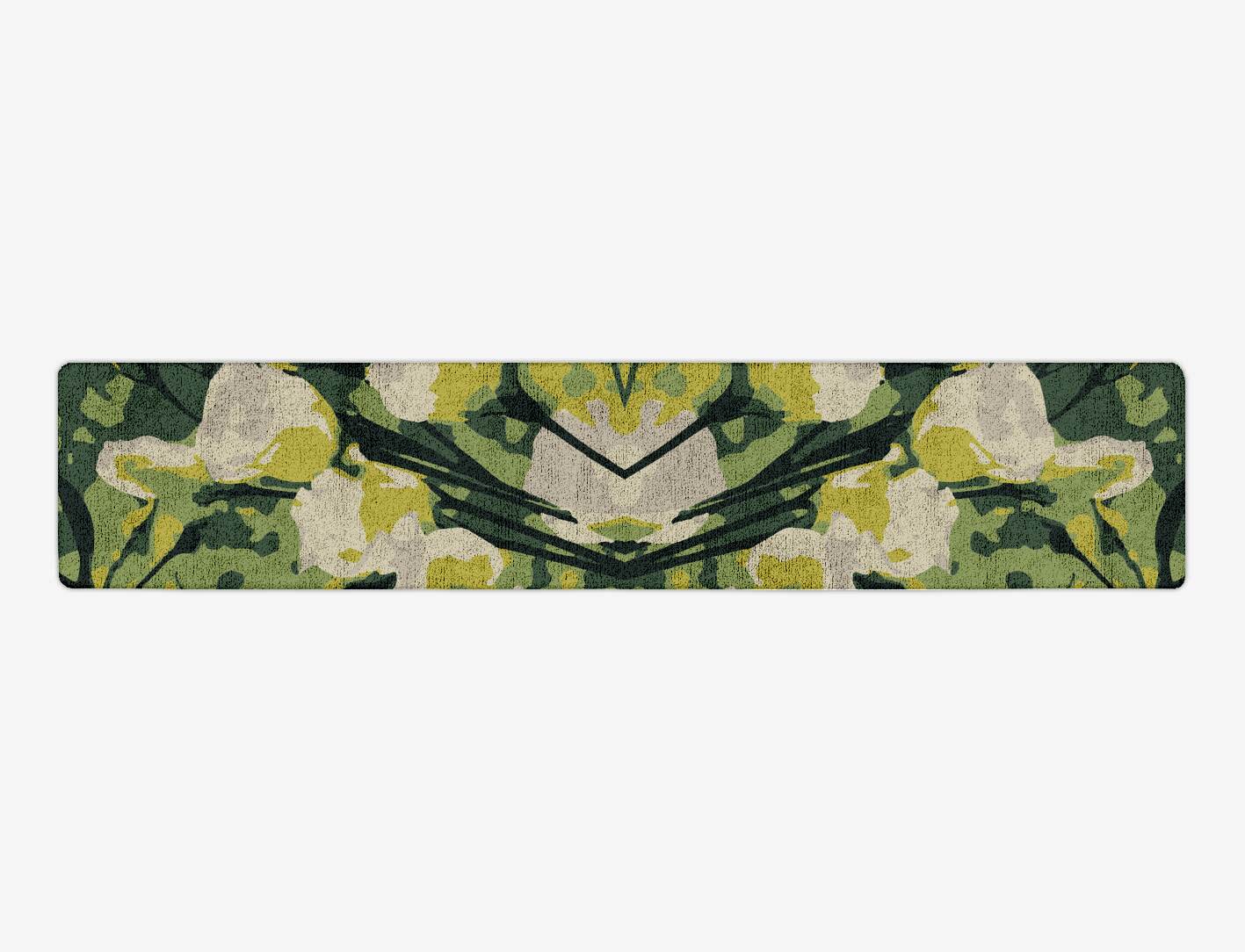 Autumn Floral Runner Hand Tufted Bamboo Silk Custom Rug by Rug Artisan