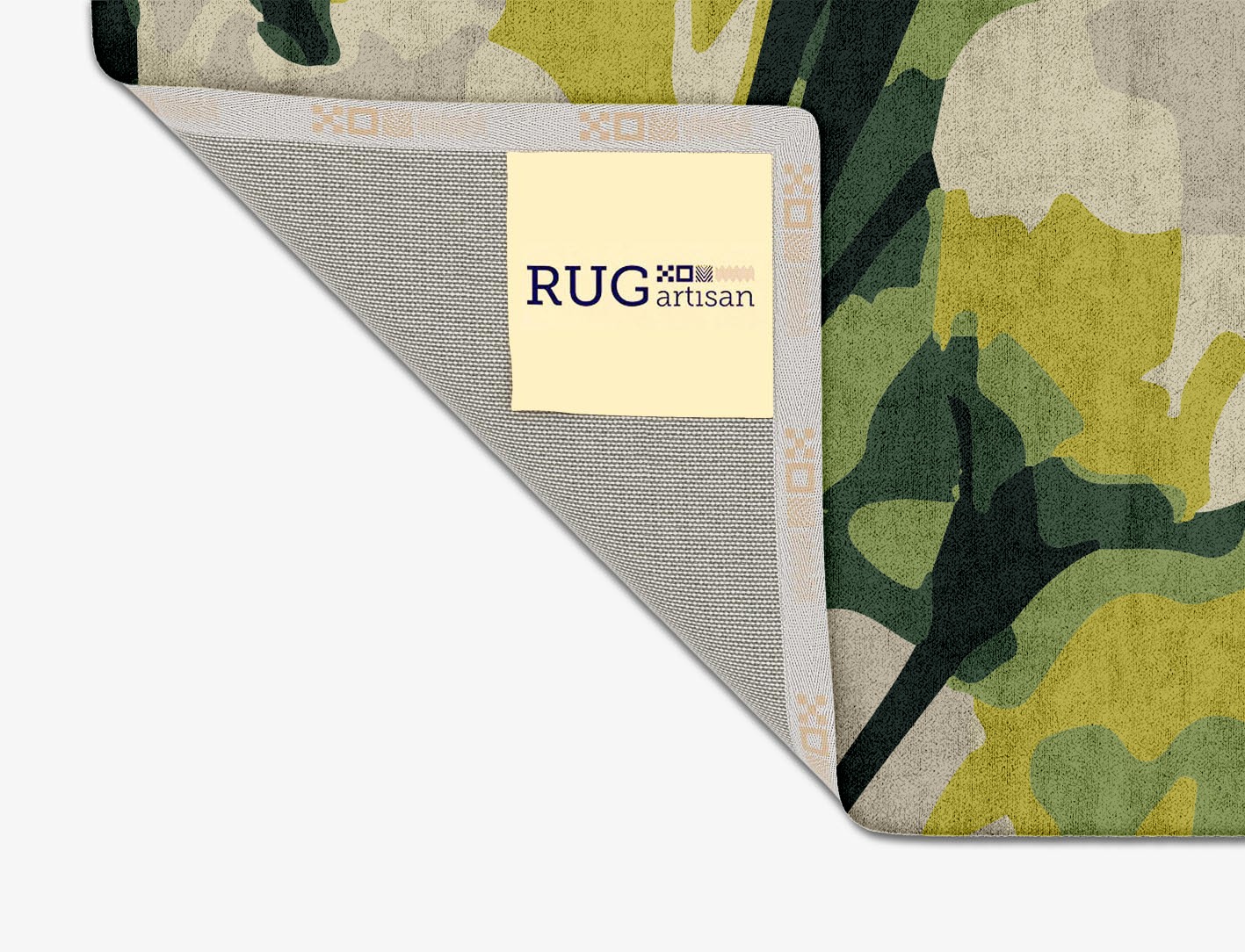 Autumn Floral Square Hand Tufted Bamboo Silk Custom Rug by Rug Artisan