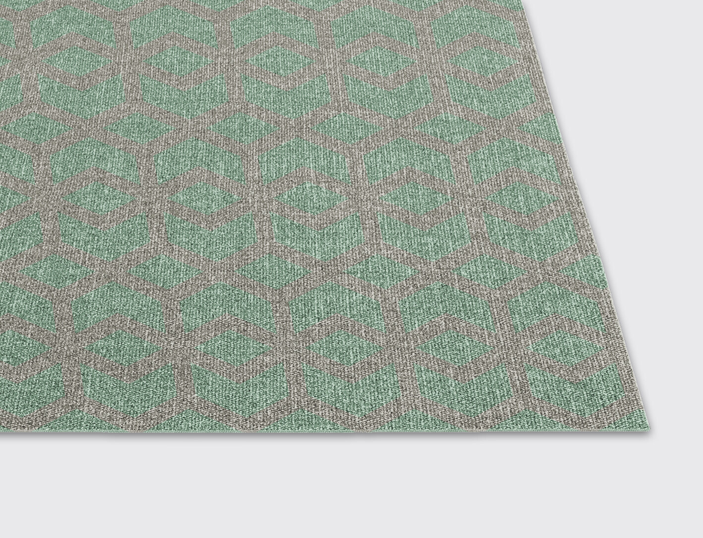 Aviva Geometric Rectangle Flatweave New Zealand Wool Custom Rug by Rug Artisan