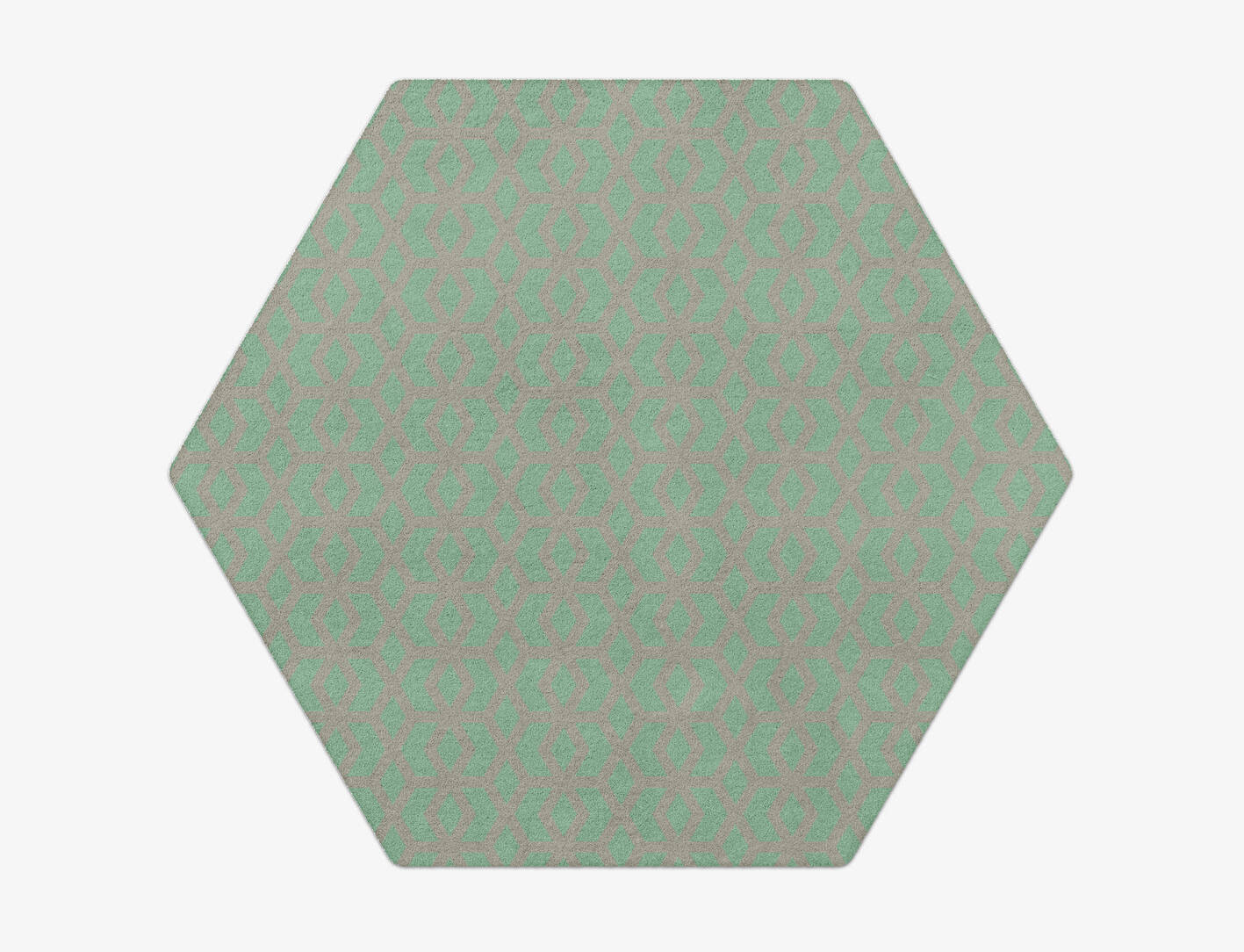 Aviva Geometric Hexagon Hand Tufted Pure Wool Custom Rug by Rug Artisan
