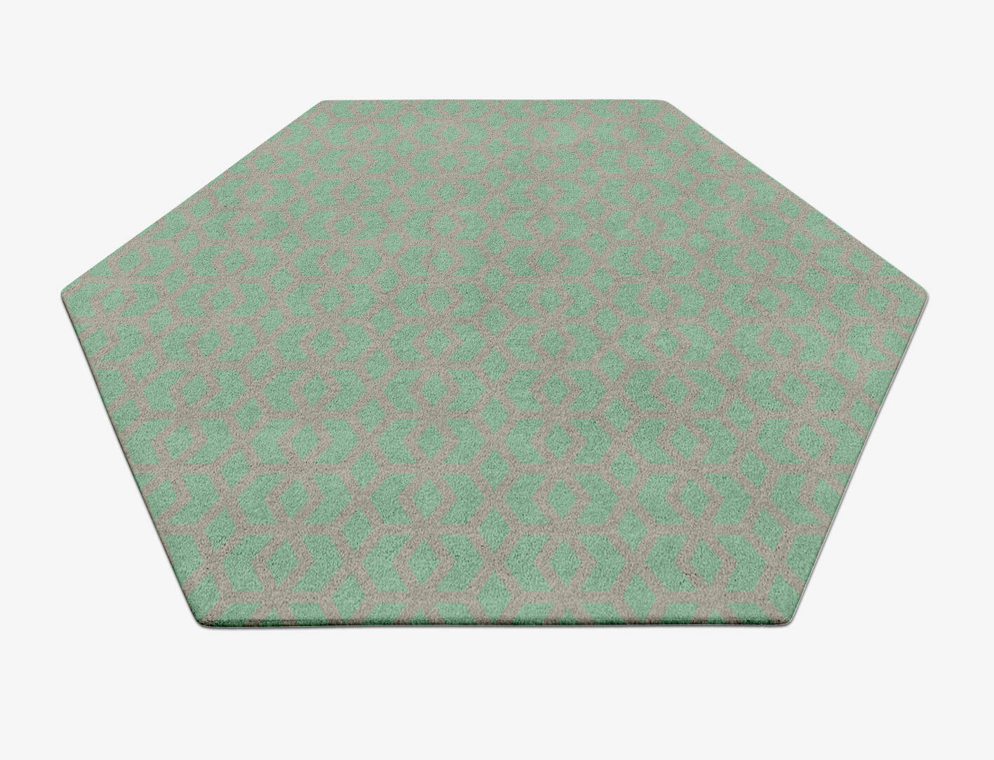 Aviva Geometric Hexagon Hand Tufted Pure Wool Custom Rug by Rug Artisan