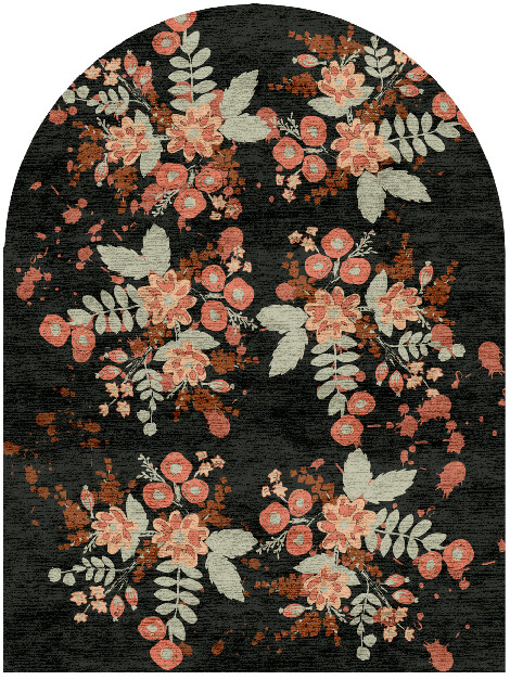 Azalea Floral Arch Hand Knotted Bamboo Silk Custom Rug by Rug Artisan