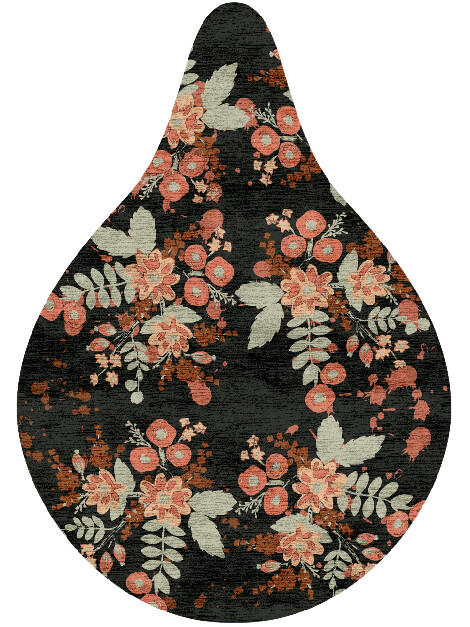 Azalea Floral Drop Hand Knotted Bamboo Silk Custom Rug by Rug Artisan