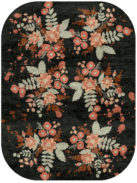 Azalea Floral Oblong Hand Knotted Bamboo Silk Custom Rug by Rug Artisan