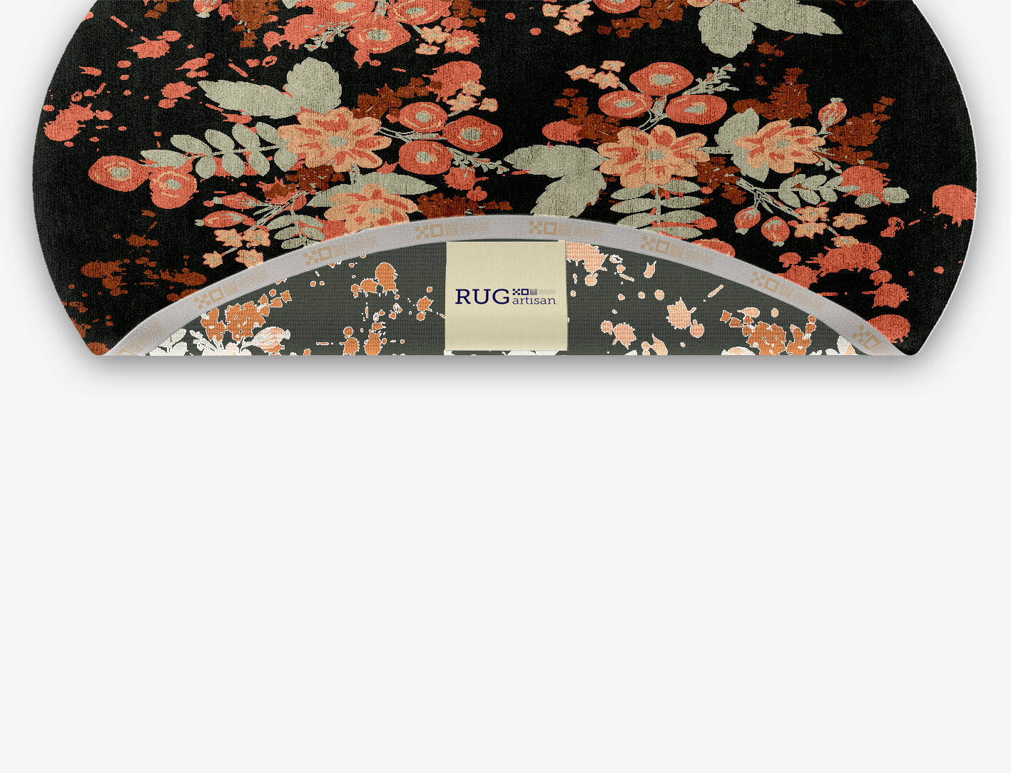 Azalea Floral Oval Hand Knotted Bamboo Silk Custom Rug by Rug Artisan