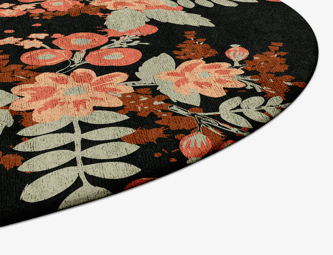 Azalea Floral Capsule Hand Tufted Bamboo Silk Custom Rug by Rug Artisan